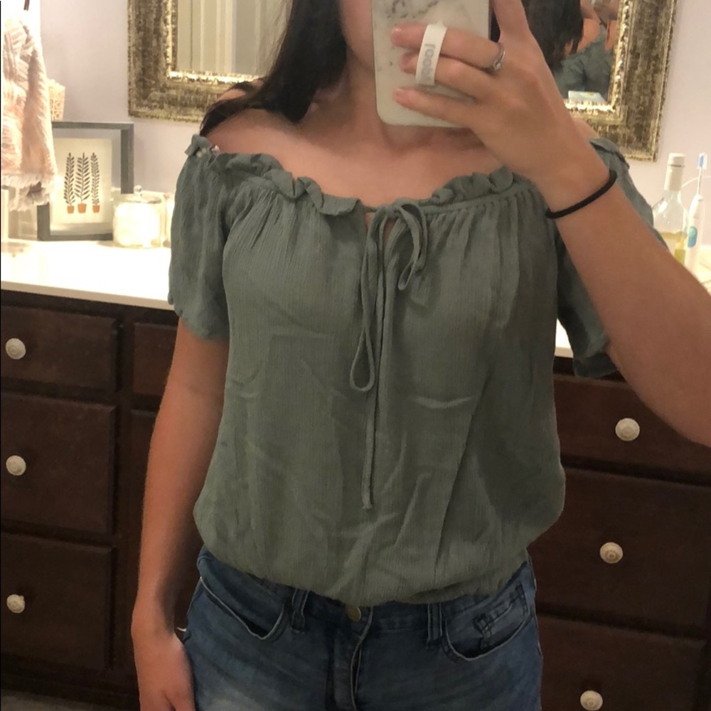 Green shirt